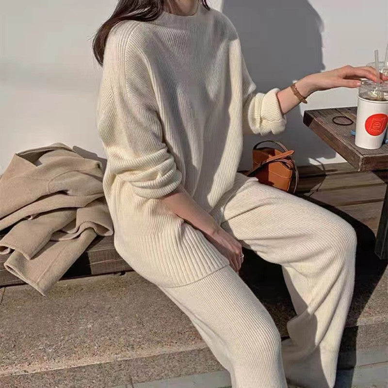 GR | Straight-leg wide-leg trouser suit 