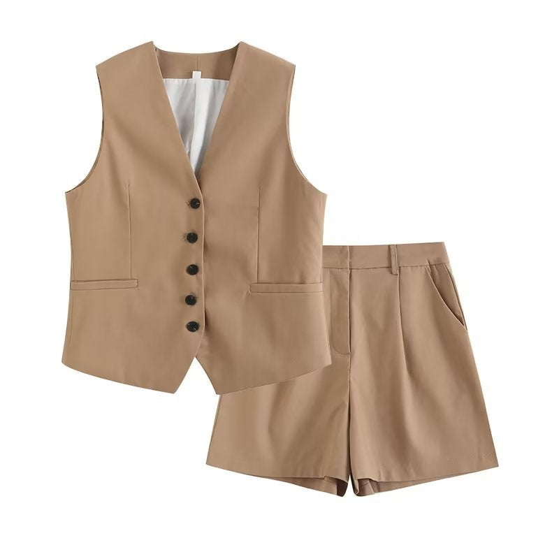 GR | Loose Vest Shorts Set