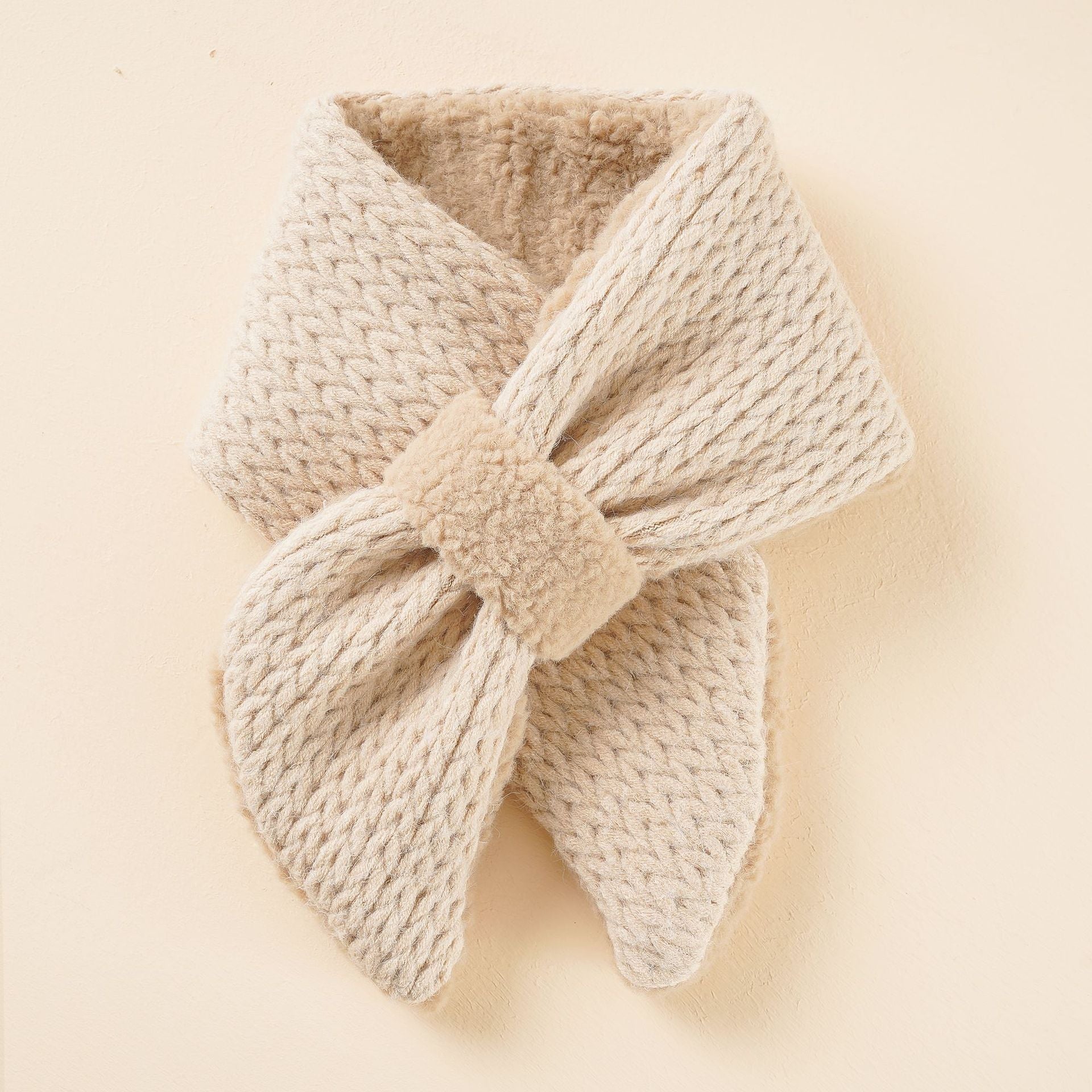 Damen Kuschel-Schal mit eleganter Schleifenoptik und hochwertiger Verarbeitung GR