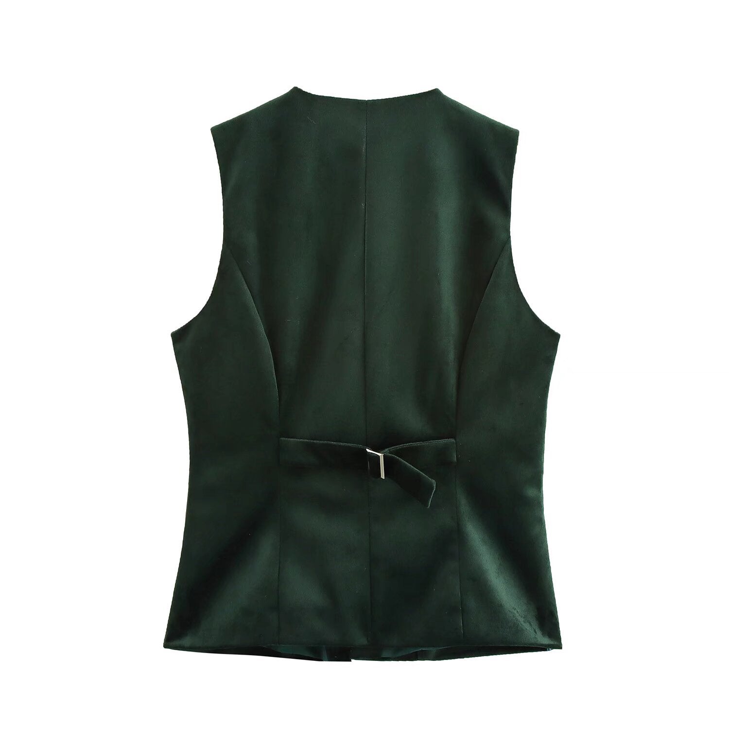 GR | Velvet sleeveless vest top