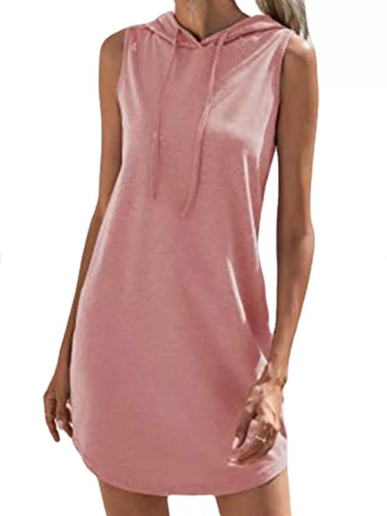 Damen Kapuzenkleid aus atmungsaktivem Jersey-Material GR