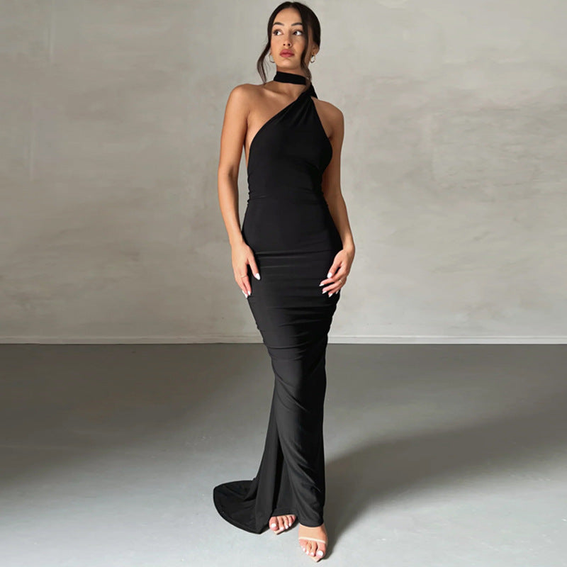 GR | Sexy Rückenfrei Slim Fit Ärmellos Elegante Abendkleid