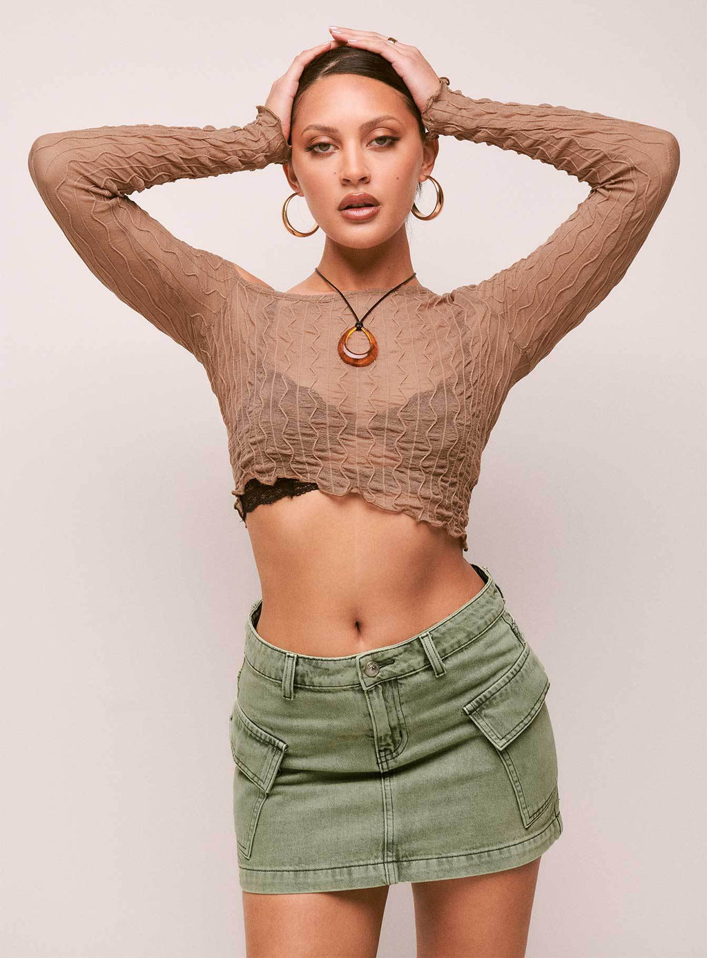 Damen Jeansrock mit praktischen Taschen und trendigem Schnitt GR