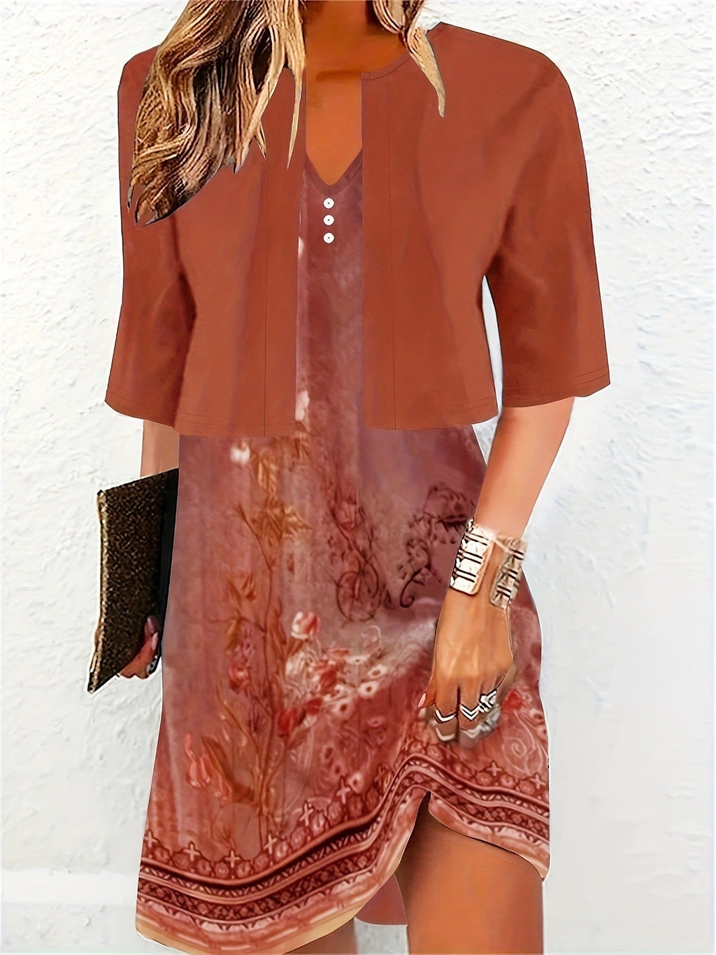 GR | Elegantes Langrock Zwei-Teile Kleid