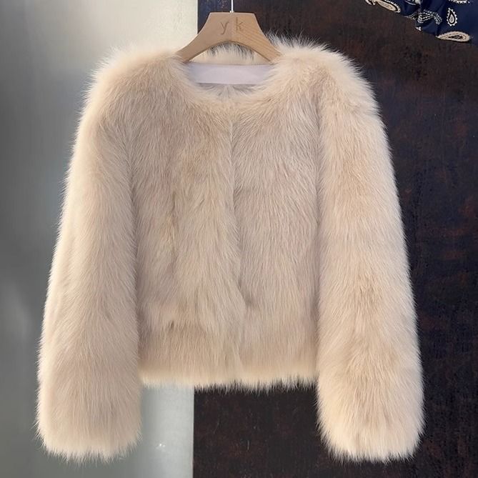 GR | Solid Color Short Coat for Women