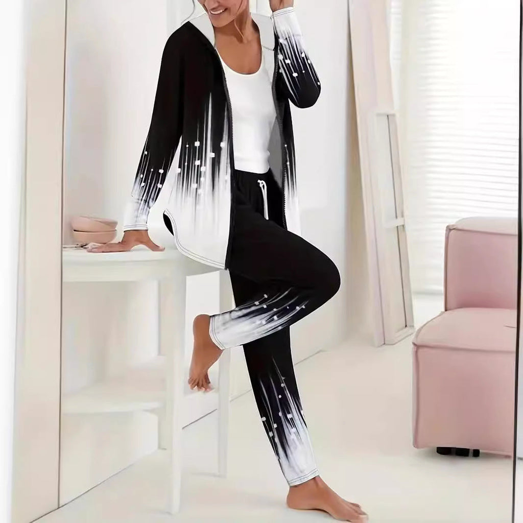 Women's tracksuit with unique gradient effects, size