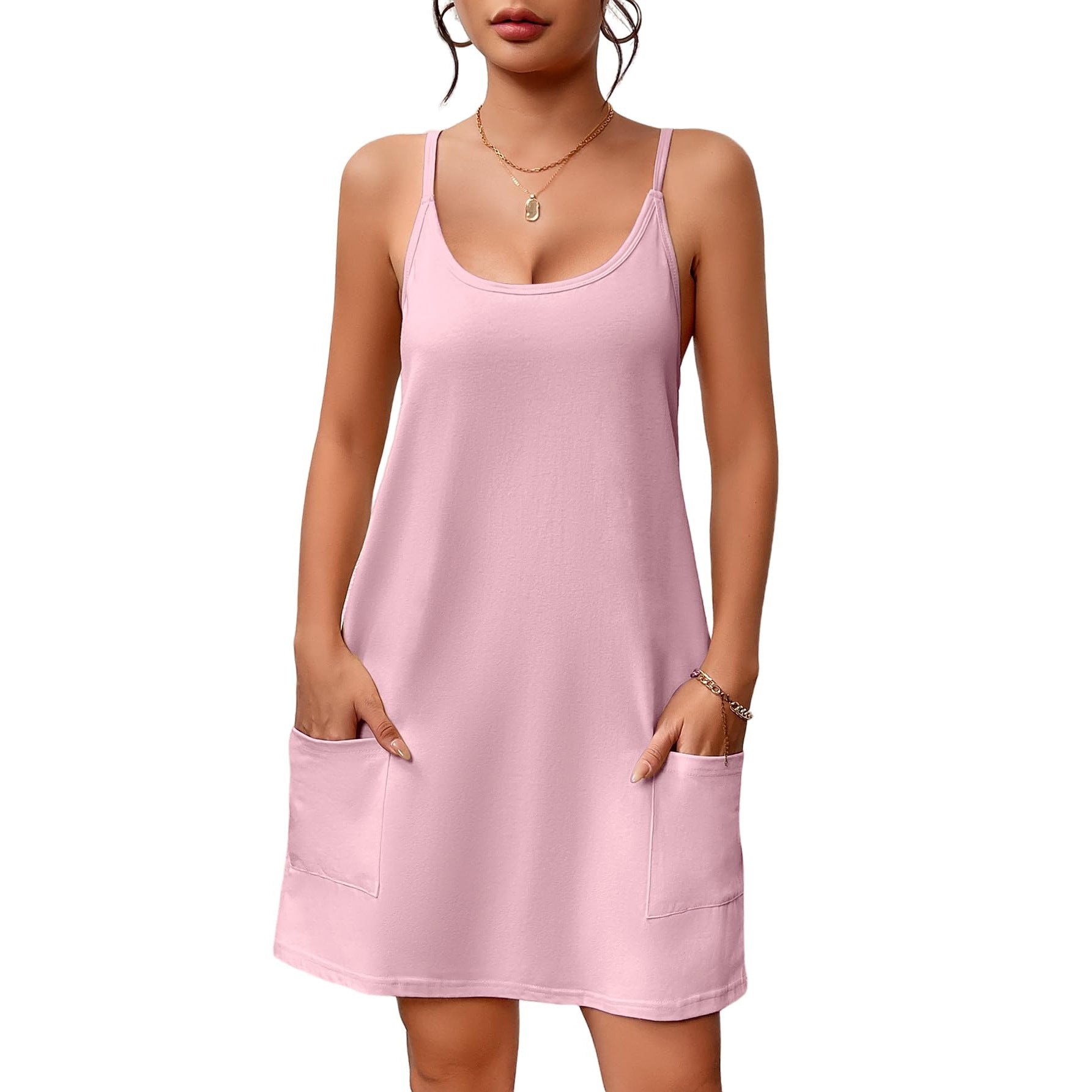Damen Freizeitkleid mit praktischen Taschen GR