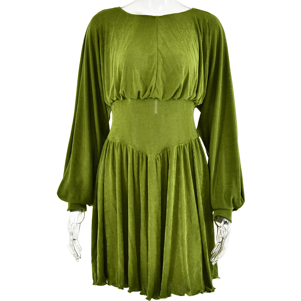 Damen Abendkleid mit weitem Ärmeldesign und schmeichelndem Schnitt GR