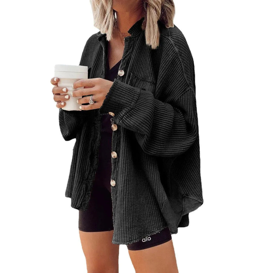 GR | Women's irregular shirt jacket