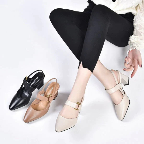 GR - Orthopedic High Heel Sandals | Kitten Heel Strap Sandals 