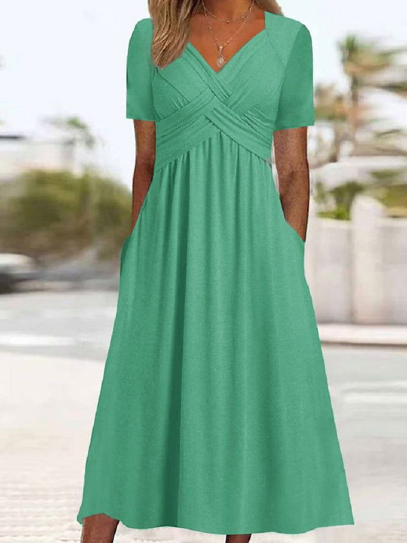 GR | Crossover-Midikleid für stilvolle Ausstrahlung