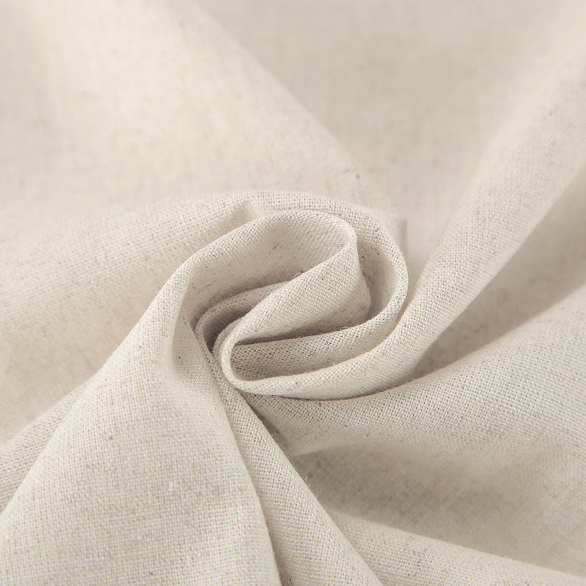 GR | Lange Kleid Baumwoll Leinen Mischung Hohe Taille Wickel Ärmelloses Kragenförmiges Design