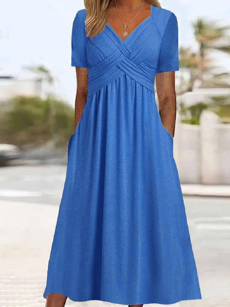 GR | Crossover-Midikleid für stilvolle Ausstrahlung