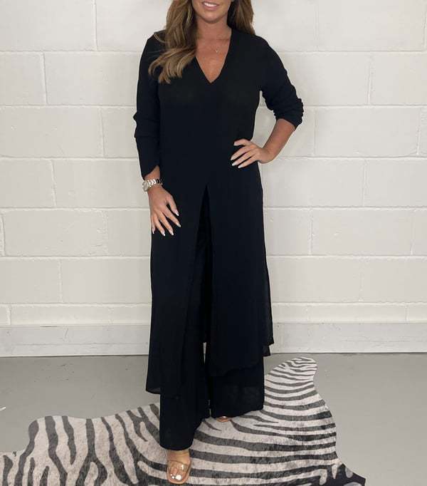 GR | Split Long Top and Pants Set 