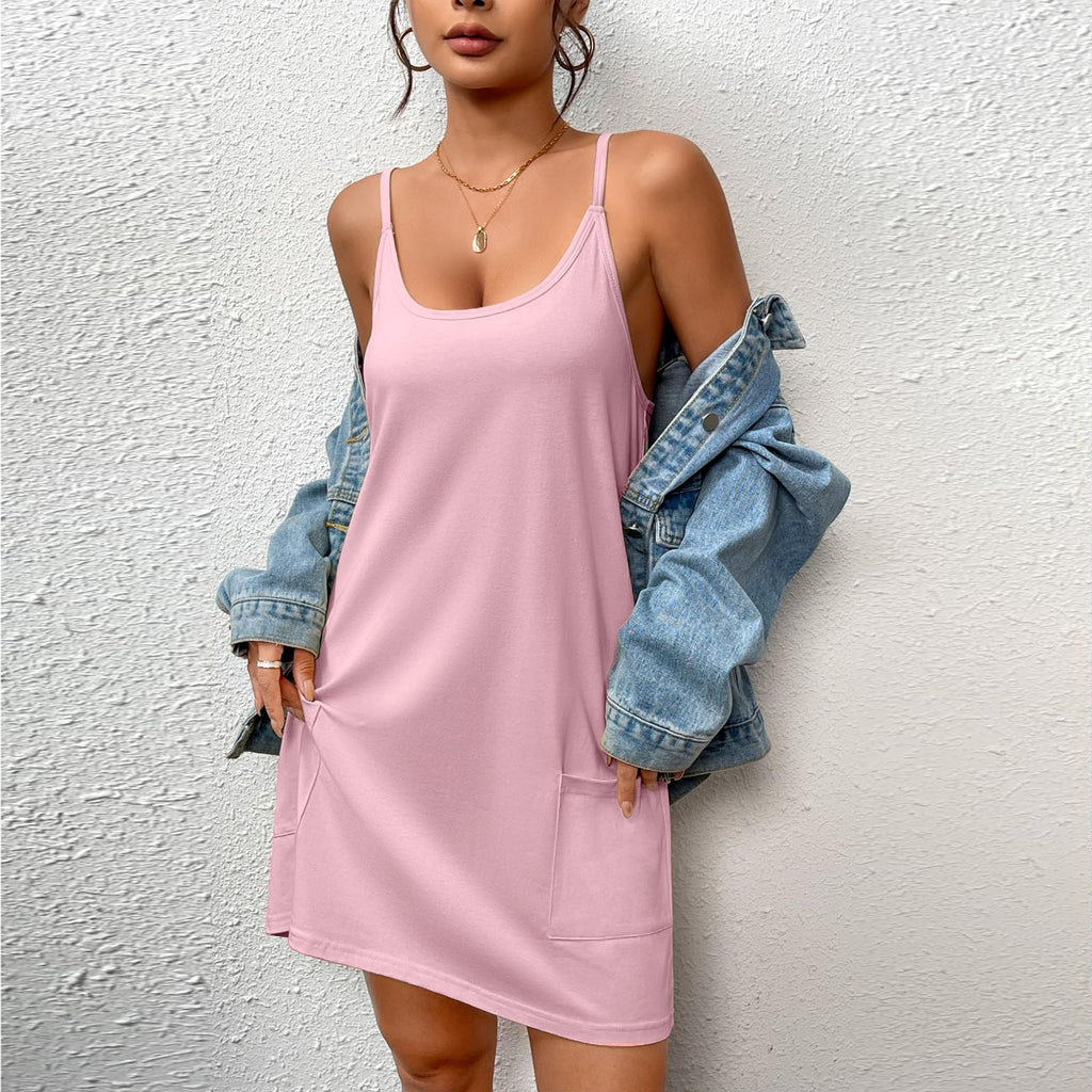 Damen Freizeitkleid mit praktischen Taschen GR