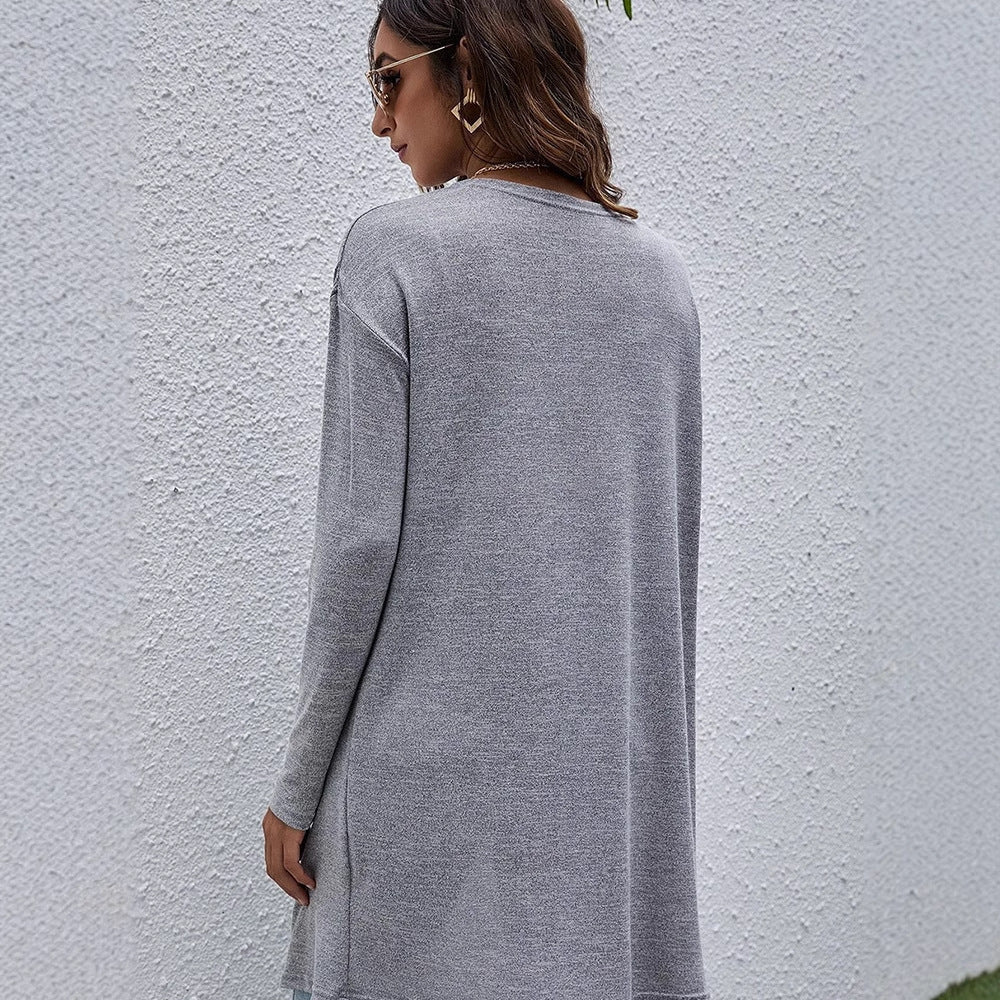 Damen Strick-Cardigan mit lässigem Schnitt und praktischen Taschen GR