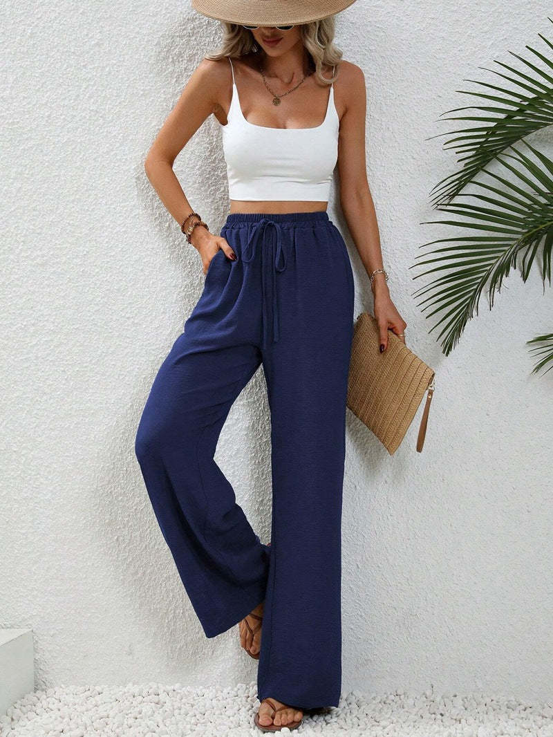 GR | Casual linen summer trousers for women