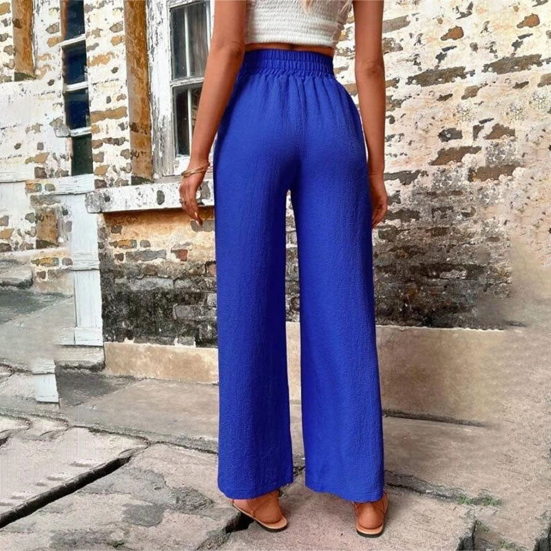 GR | Colorful, airy summer trousers for women with wide legs