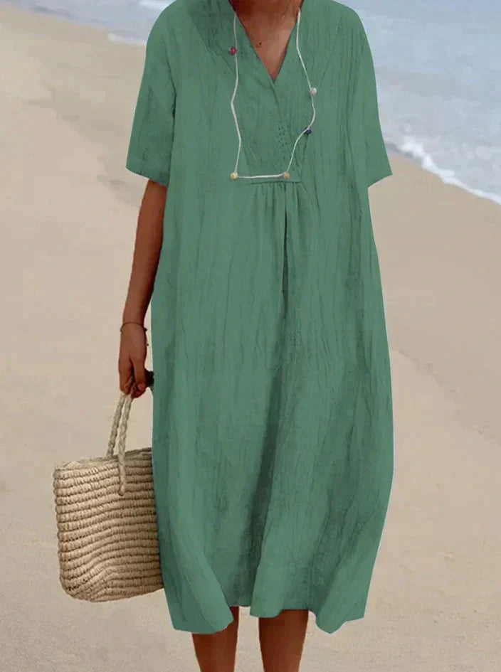 GR | Summer dress made of cotton and linen
