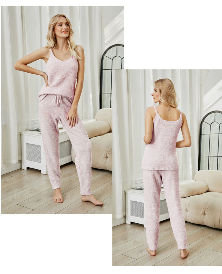 GR | Fleece knit top pajama set 