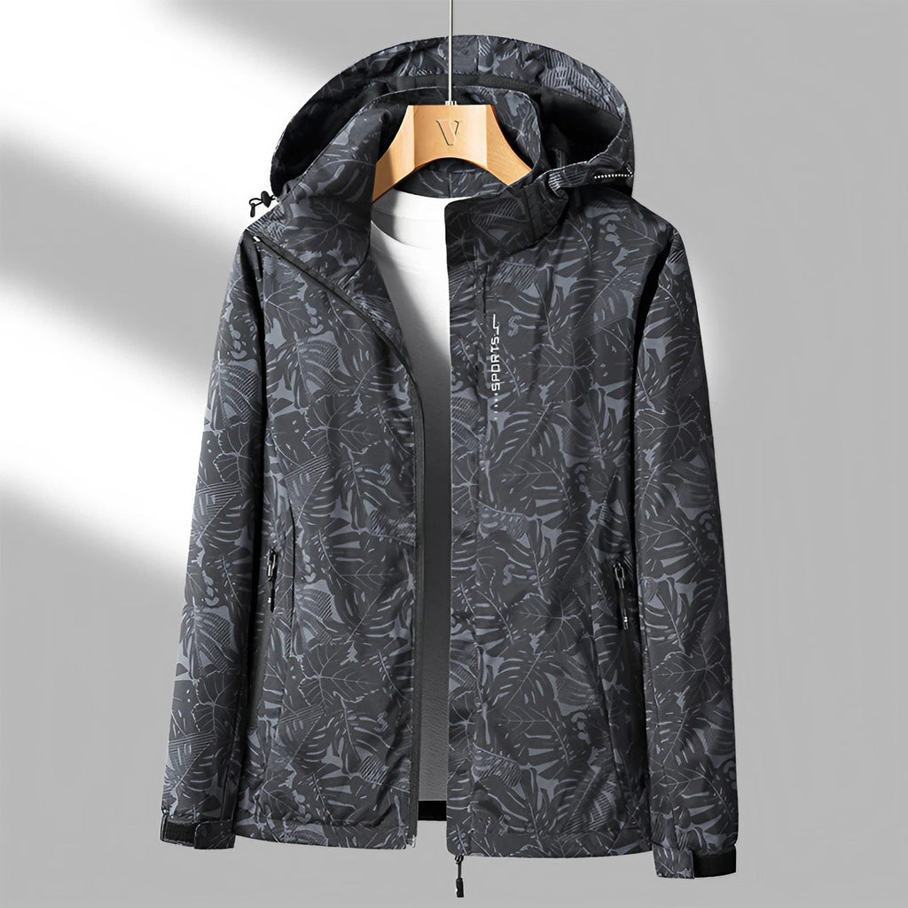GR | Waterproof women's hooded rain jacket