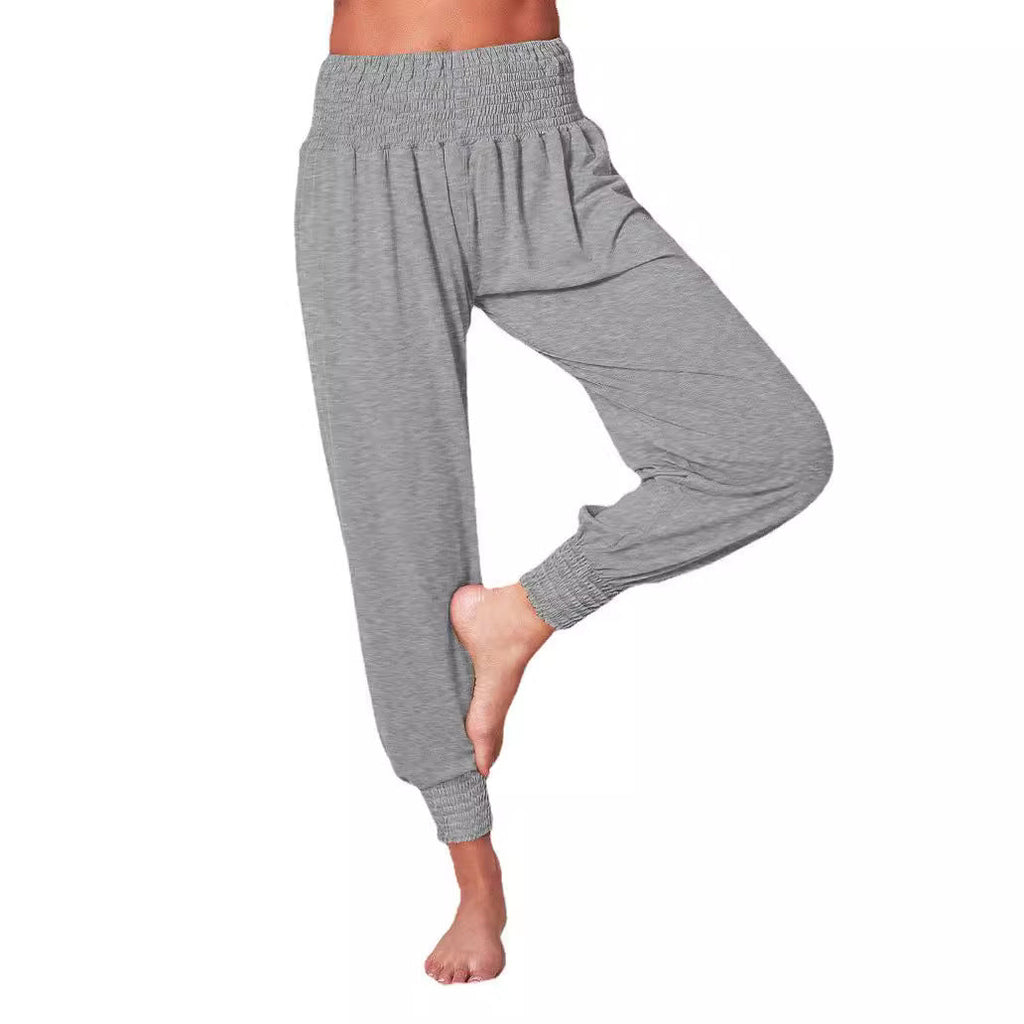Damen luftige Sommerhose mit elastischem Bund GR