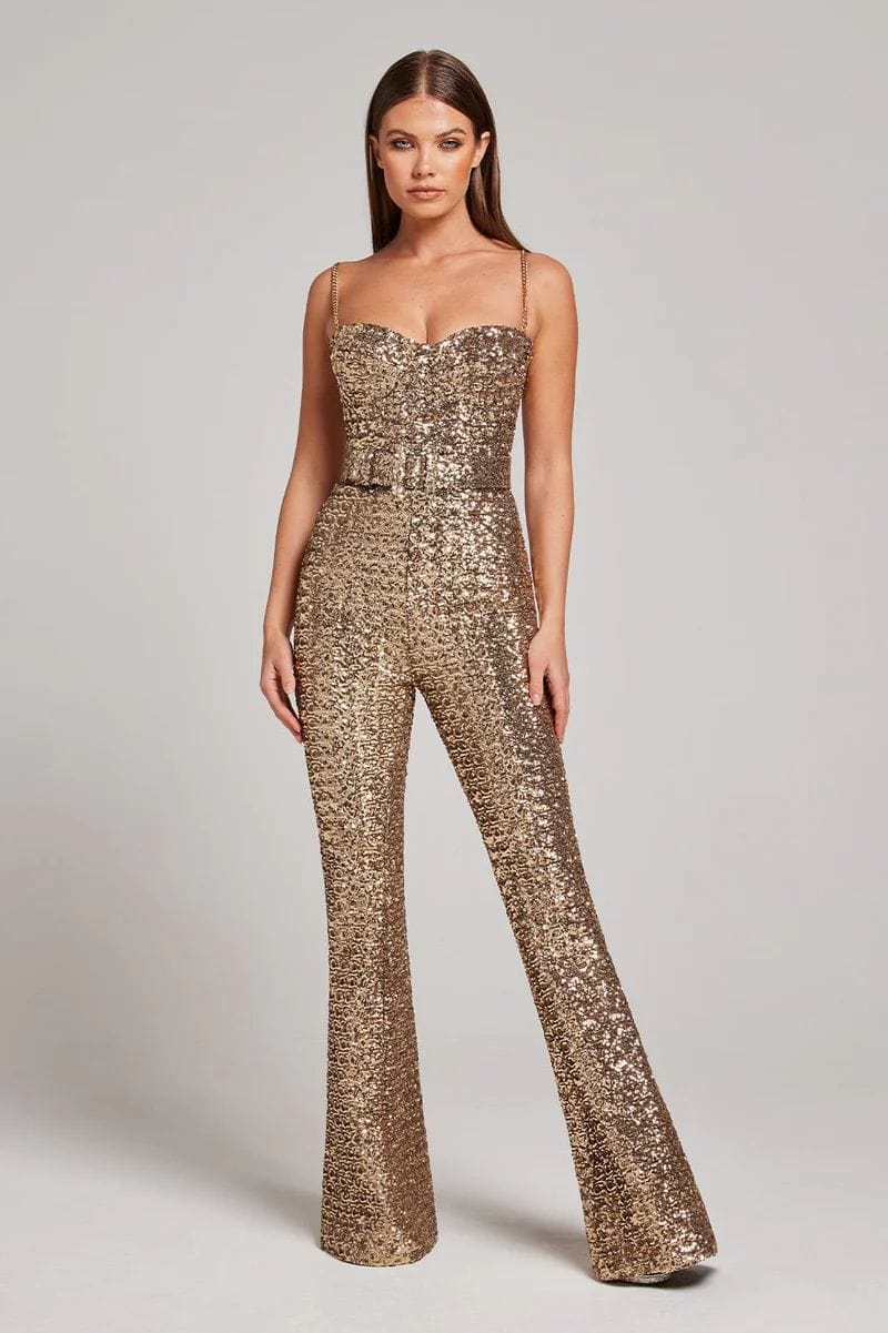 GR | Glittering Sequin Jumpsuit for Women