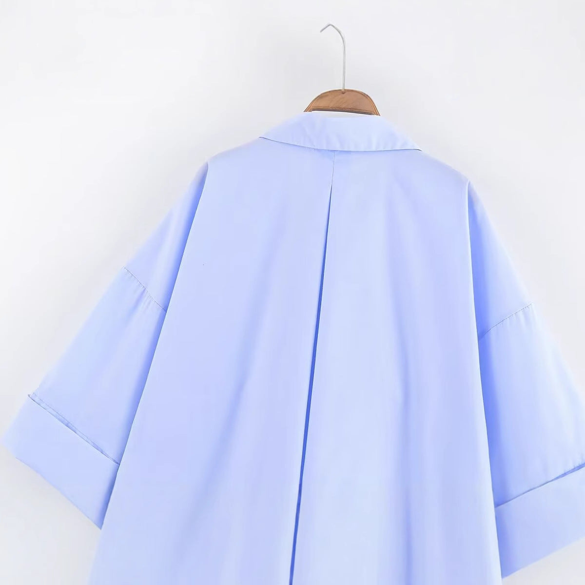 Damen Bluse mit oversized Schnitt und schickem Revers GR