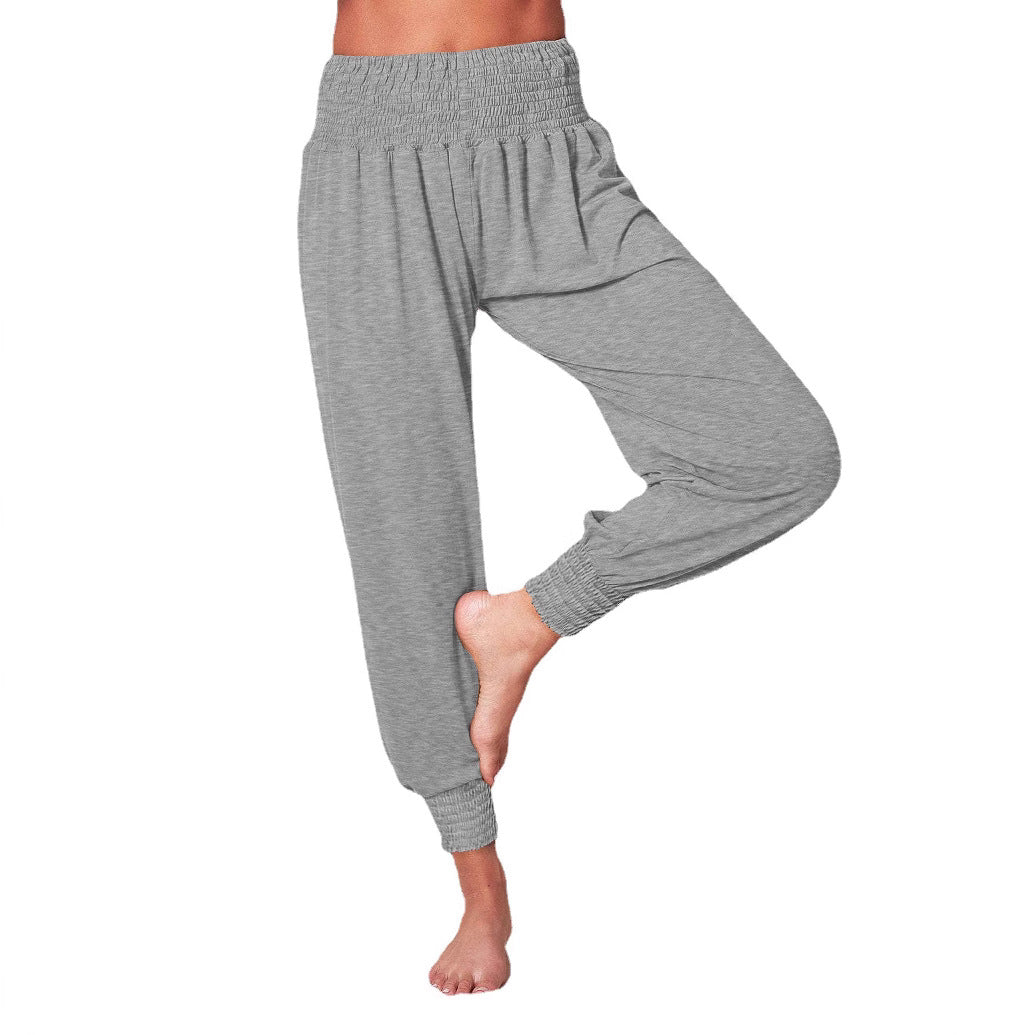 Women's soft and comfortable lounge pants with elastic waistband and colorful design, size S
