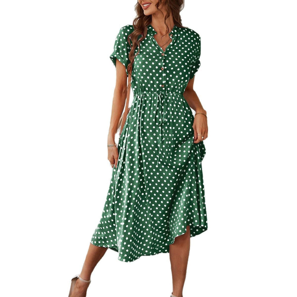 Women's polka dot midi dress, size