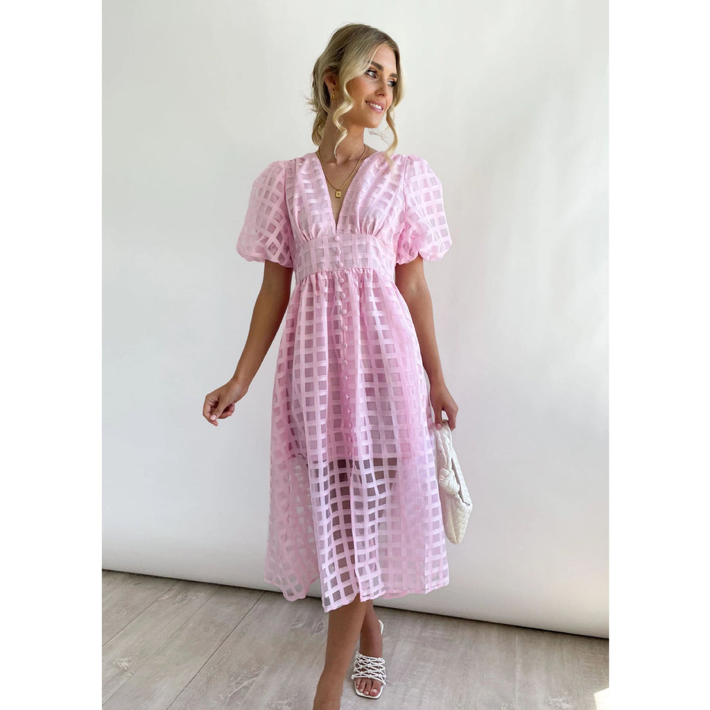 GR | Midikleid mit Puffärmeln