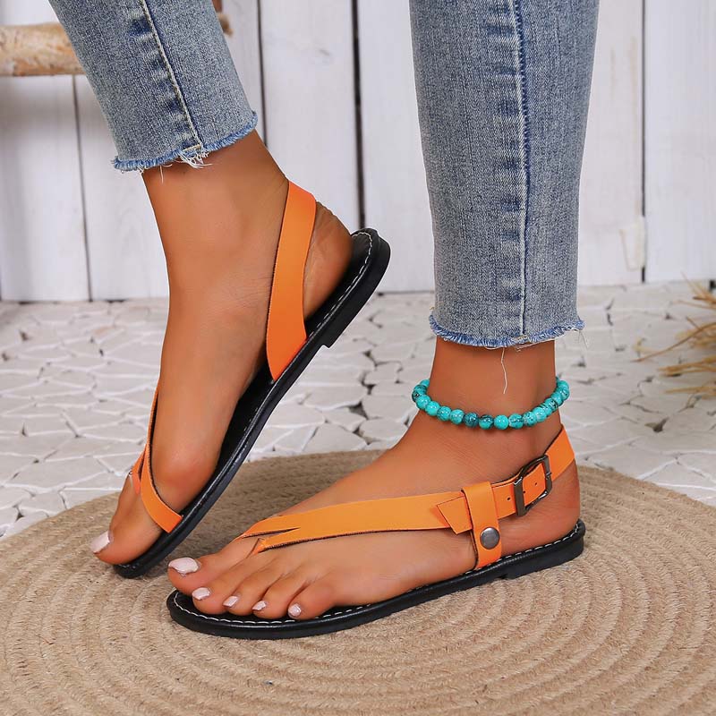 GR | Minimalist Sandals with Buckle for Women