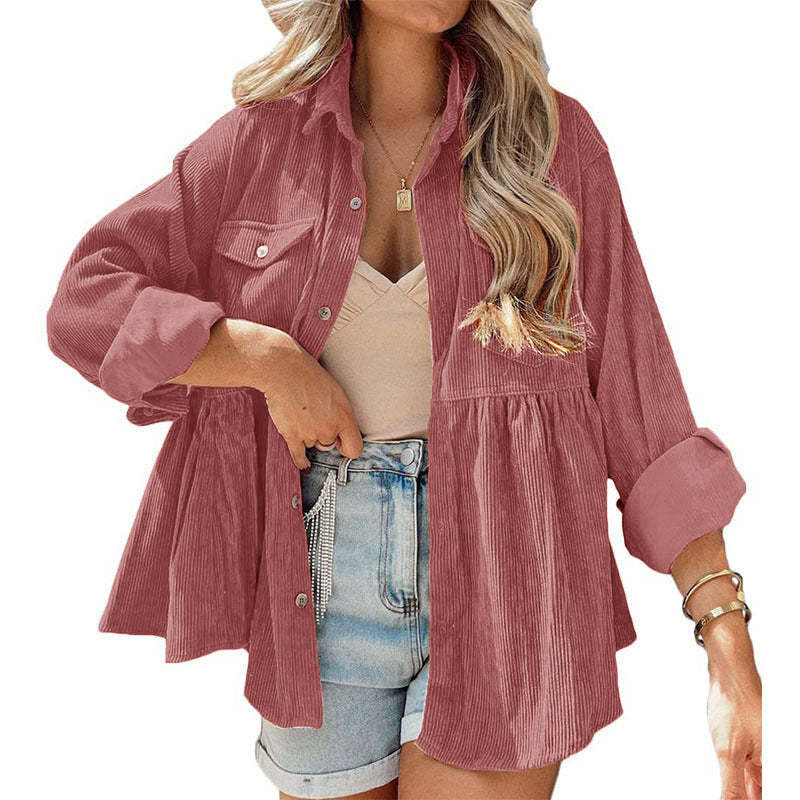 GR | Come Around Corduroy Babydoll Jacket (Made of Polyester)