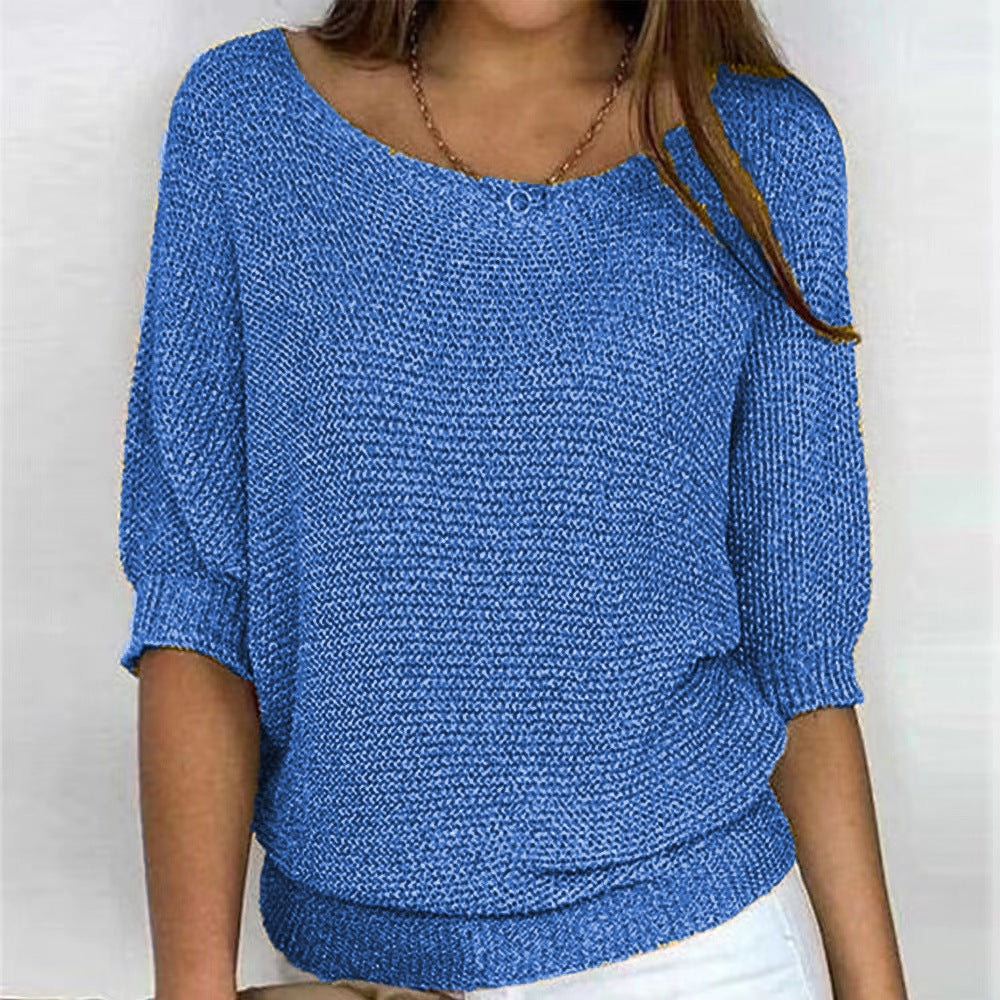 GR | Elegant three-quarter sleeve comfortable top 