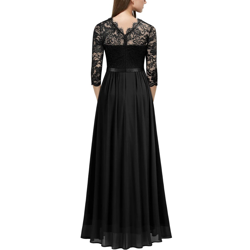 GR | Damenkleid für Hochzeitsgäste Abendkleid