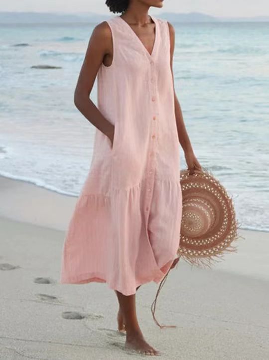 GR | Comfortable summer dress with pockets