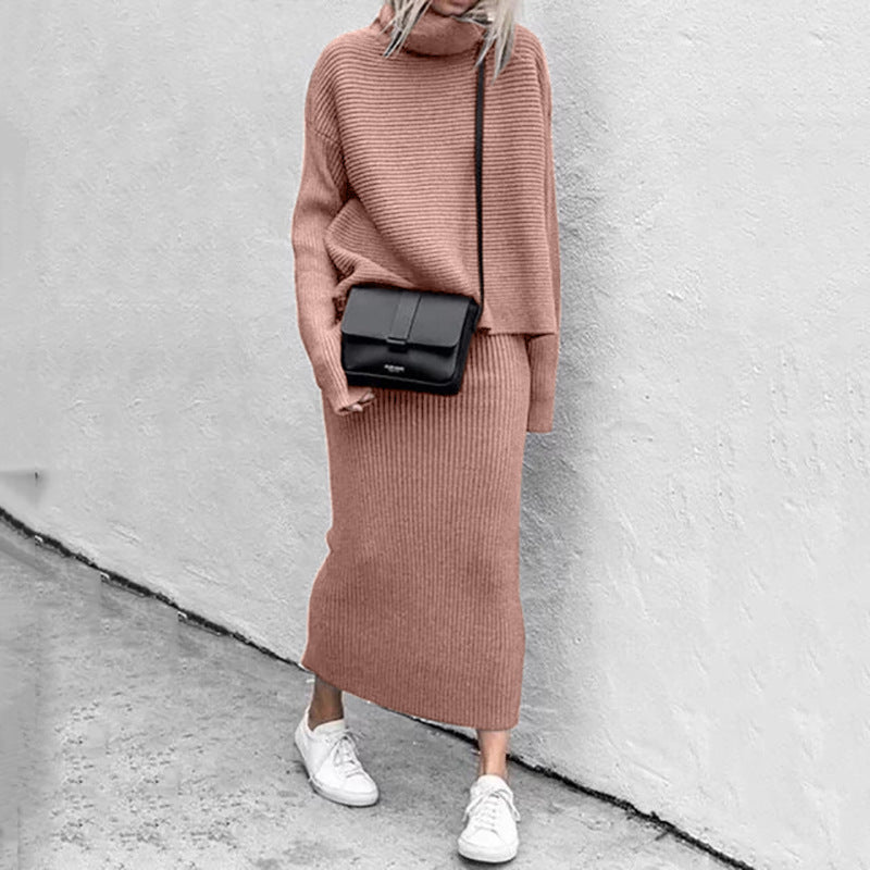 GR- New Casual Loose Fashion Long Skirt Set
