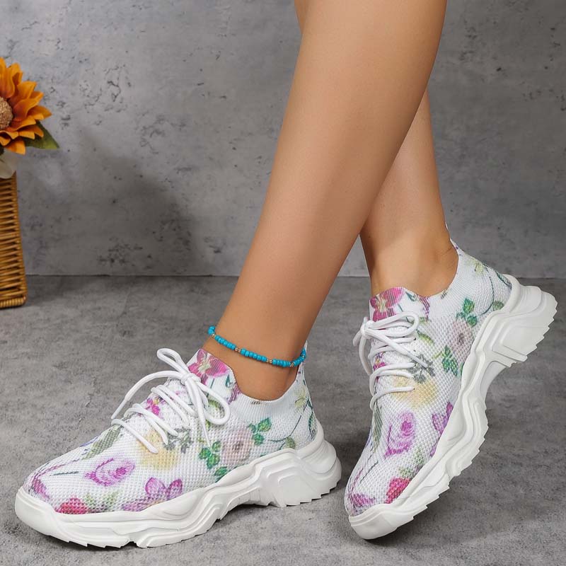GR | Casual sneakers with floral print