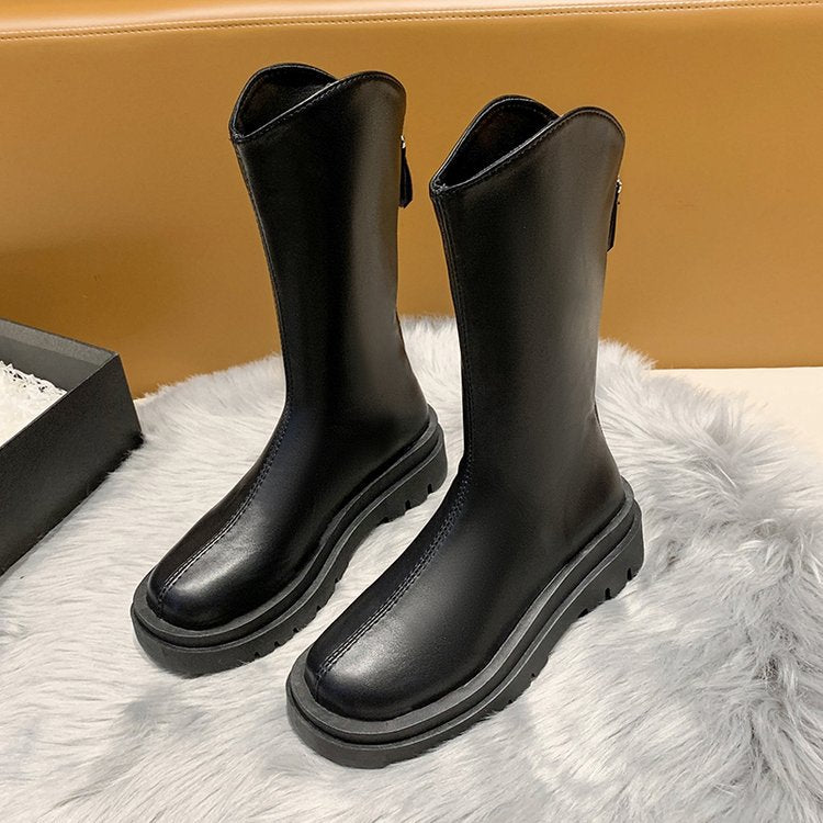 Women's rubber boots with non-slip sole and high shaft, size GR