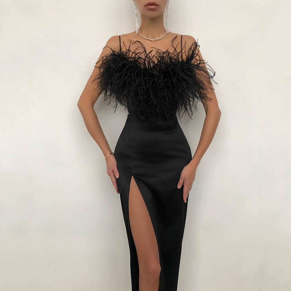 GR | Party Slim Fit Arm-Covering Dress