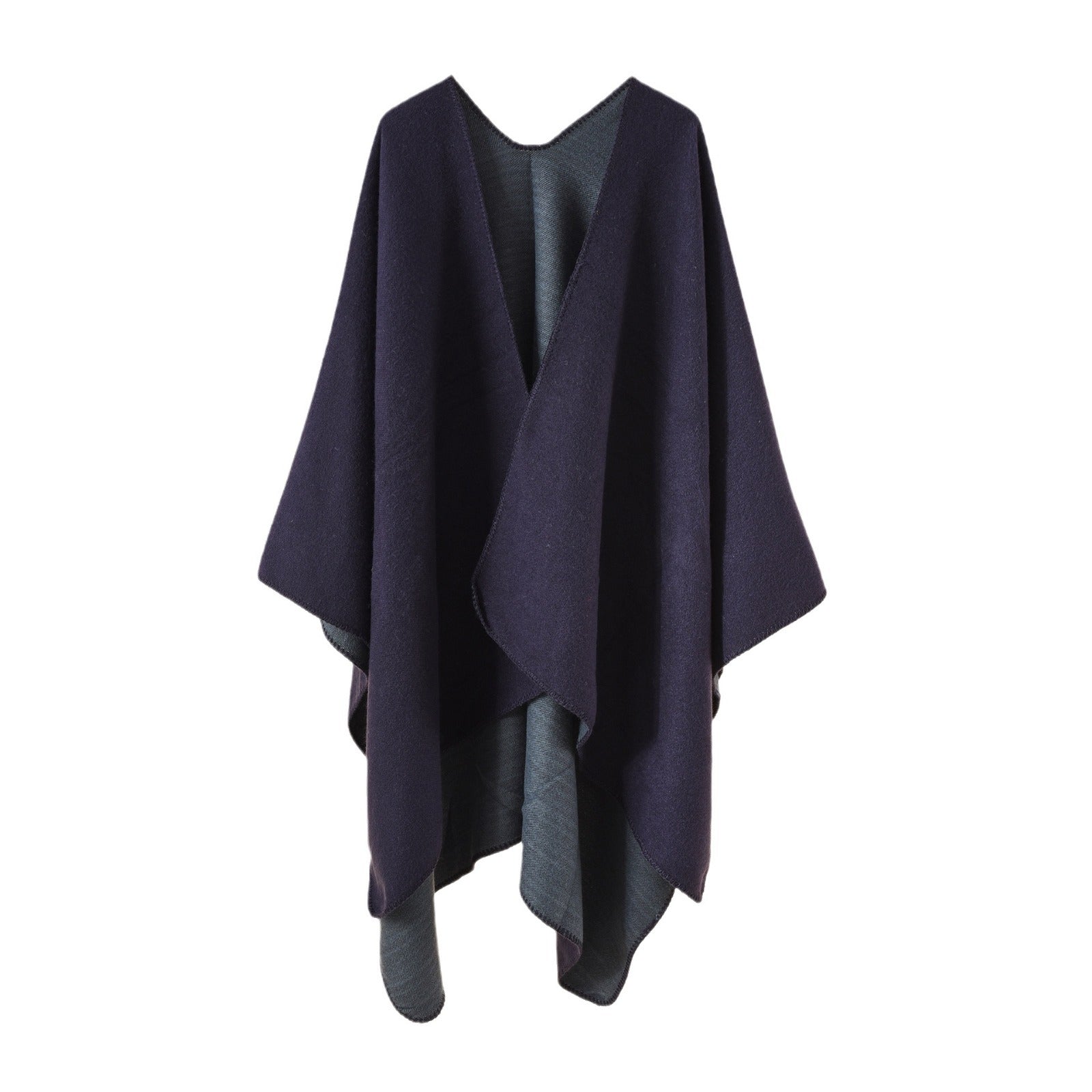 Damen Strickponcho mit asymmetrischem Schnitt und hoher Warmhaltefunktion GR