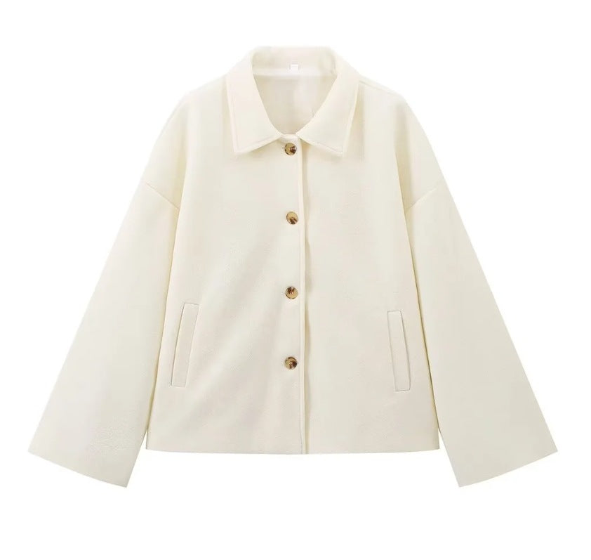 Damen lässige Oversized-Jacke aus hochwertigem Fleece GR