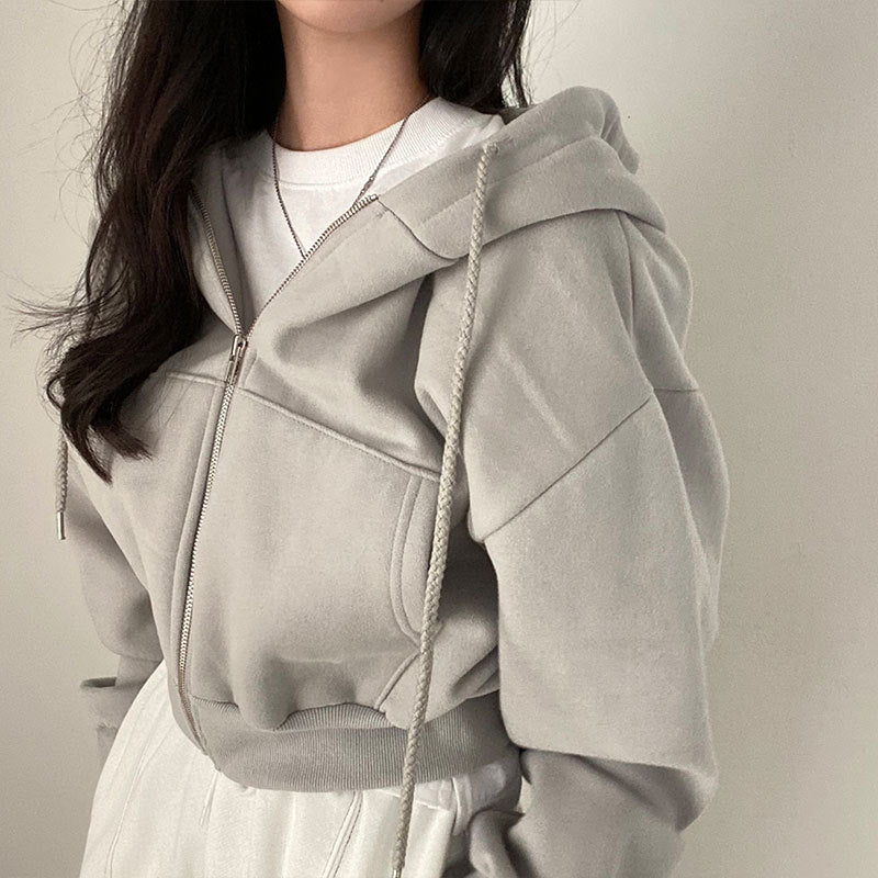 Damen Kapuzenpullover mit oversized Schnitt und praktischen Taschen GR