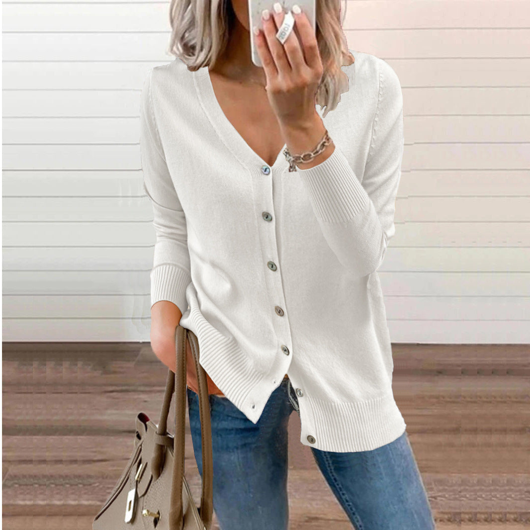 GR | Knopf Strick Cardigan Pullover