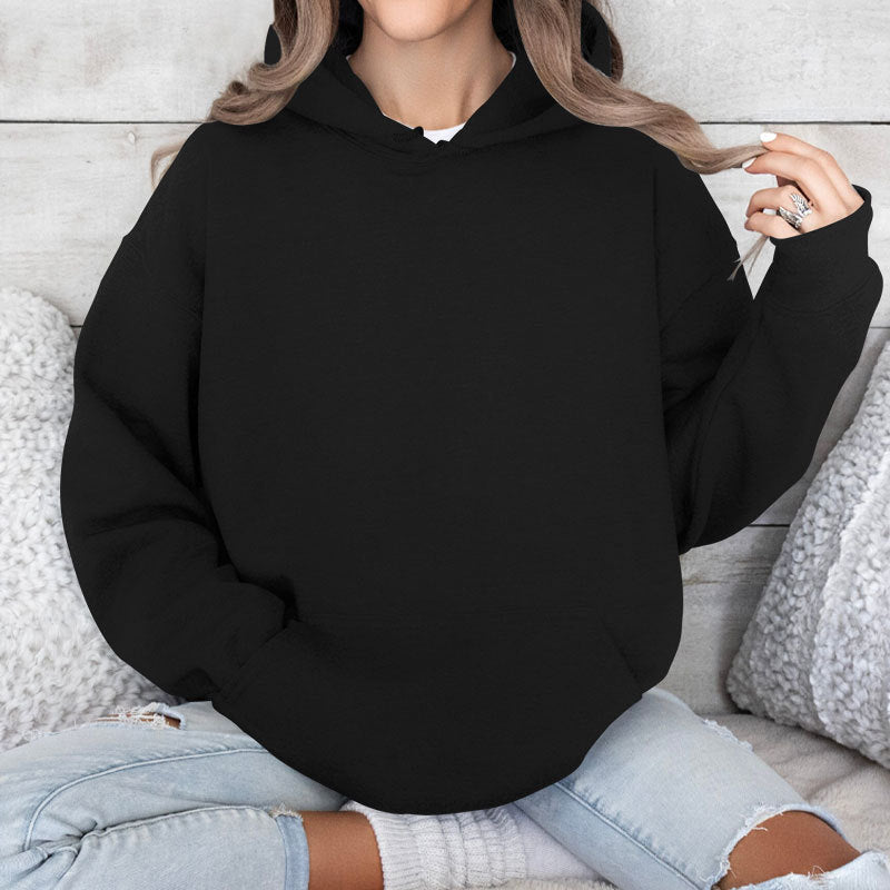 Damen lässiger Hoodie mit kängurutasche und gemütlichem Schnitt GR