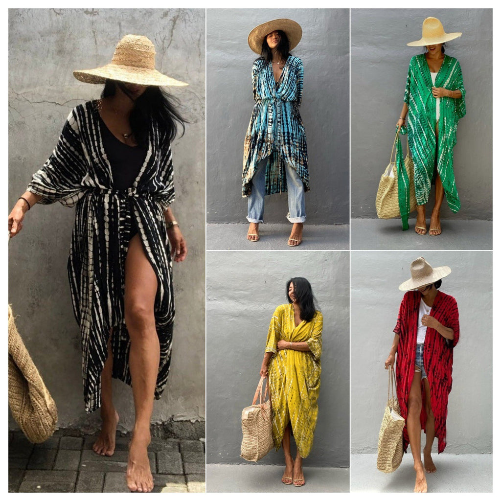 Women's beach kimono size