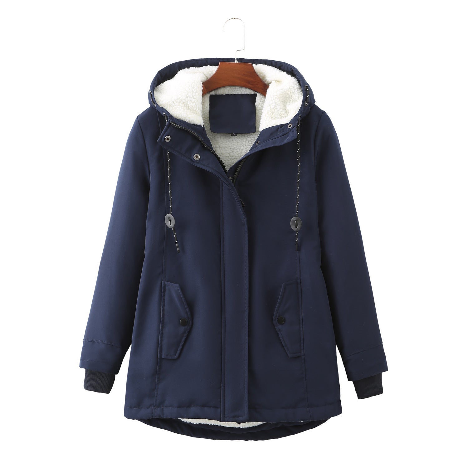 GR | Casual winter jacket with fur lining for women