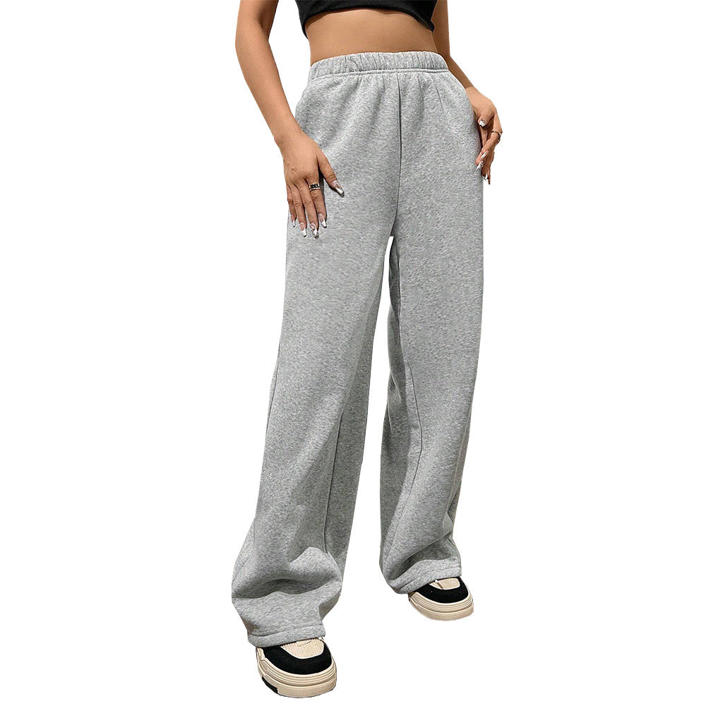 Damen weite Freizeithose aus komfortablem Sweatmaterial GR