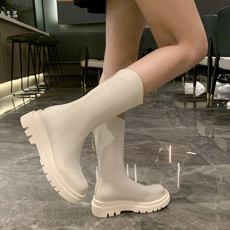 Women's rubber boots with non-slip sole and high shaft, size GR