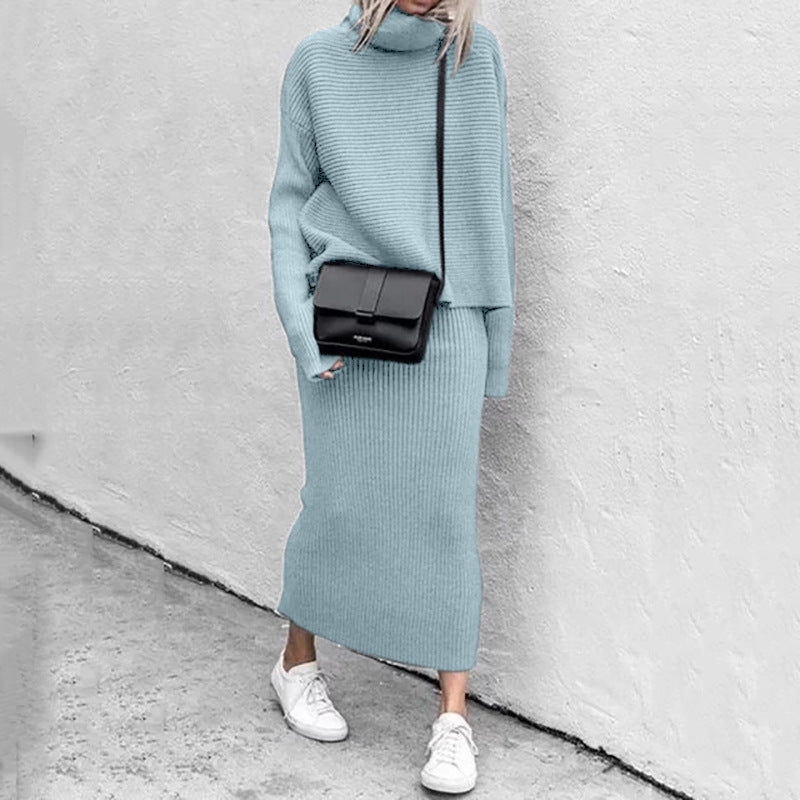 GR- New Casual Loose Fashion Long Skirt Set